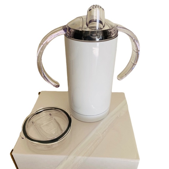 Kids 12oz sublimation tumblers double lid set of 3 - Picture 2 of 2